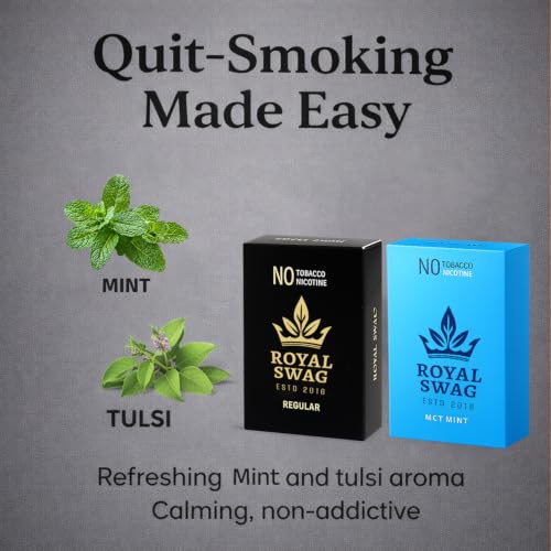 Image of ROYAL SWAG Regular And Paan Flavour Wellness Sticks 10 Sticks Each Pack of 2 Boxes Ayurvedic Herbal Blend Wellness Sticks