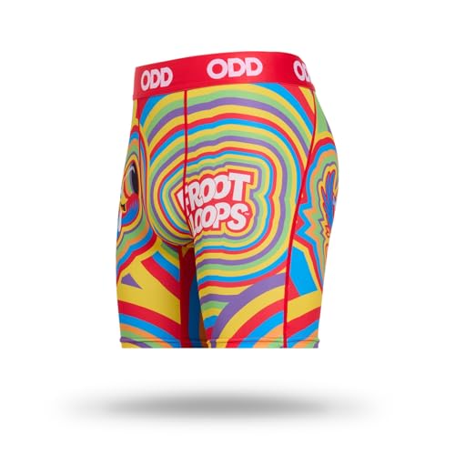 Odd Sox Froot Loops Colors Men's Boxer Briefs - Breakfast Cereal Food Themed Novelty Underwear - Comfy Stretch Fit2