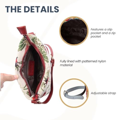 Image of Signare Tapestry Crossbody Bag Sling Shoulder Purse for Women
