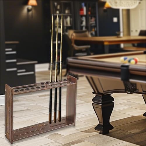 Porte-queues de Billard en Bois vertical et support de rangement robuste au sol - 5