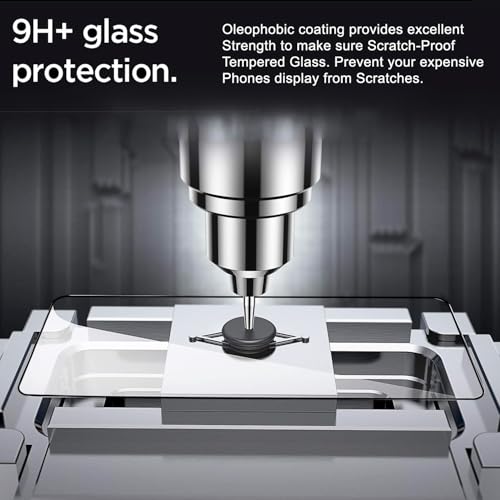 Image of Premium Tempered Glass Screen Protector Guard For Tecno Pova 7 Pro 5G (6.78 Inch, Pack of 1) | HD Clear Edge to Edge Coverage With Easy to installation kit
