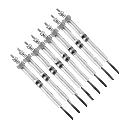 Yiuiy 8Pcs Glow Plugs 9G Replace 12639701 97364968 Compatible With Chevy Gmc Duramax 6.6 Diesel For Silverado Sierra Savana Express 06-16 2006 2007 2008 2009 2010 2011 2012 2013 2014 2015 2016 #TOP3