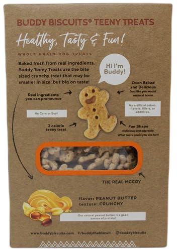 Buddy Biscuits Teeny Treats Crunchy Dog Cookies 3 Flavor Variety – (1) Each: Bacon & Cheese, Roasted Chicken, Peanut Butter (8 Ounces) – Plus Rope Toy and Fun Animal Facts Booklet Bundle Buddy Biscuits Teeny Treats Crunchy Dog Cookies 3 Flavor Variety – (1) Each: Bacon & Cheese, Roasted Chicken, Peanut Butter (8 Ounces) – Plus Rope Toy and Fun Animal Facts Booklet Bundle