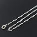 Wholesale 12 PCS Silver Plated Solid Brass Flat Cable Chains Bulk Fine Chain for Jewelry Making 18-30 inches (18 Inch(1.5MM))
