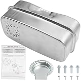 Snorvixre Silencieux d'échappement de rechange, installation facile, double entrée d'échappement pour tondeuse en alliage GT1222 RZT22 RZT54 751 0616B 951 0616B