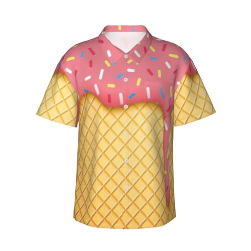 Chemise hawaïenne homme avec poche poitrine motif gaufre respirante S-3XL