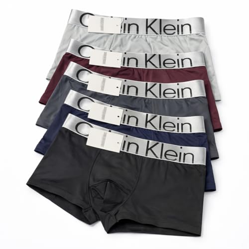 Image of Men's Innerwear Modal Streach Plane Trunk Boxer Brief, Breathable Underwear for Men Astd-Color