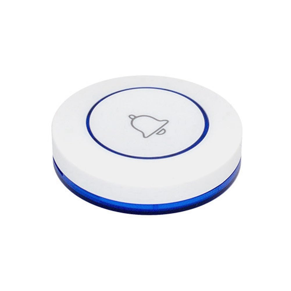 Jrpzcv Blue Call Button Restaurant Pager 433Mhz Wireless Doorbell Bell Button For Home Security Alarm System Hardware