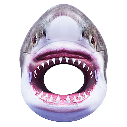 Hulsin Pool Floats Pool Floaties | Shark Pool Float Adult Size, Pool Lounge Chairs, Pool Lounger Floats for Swimming Pool, Inflatable Pool Raft and Floats