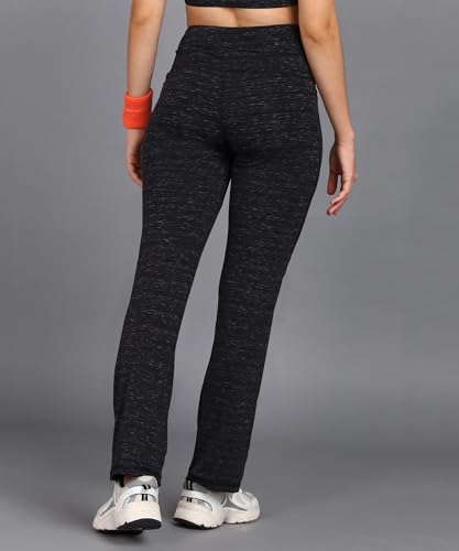 Image of Rock Paper Scissors Premium Flare Gym Pants High-Waisted, Sweat-Wicking, Athletic Fit Wide Leg Gym Tights for Working Out, Pilates,Yoga, Fitness & Training