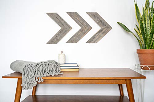 Barnwoodusa Reclaimed Wood Chevron Arrow, Rustic Wall Mount Decor, Weathered Gray Decorations #TOP10