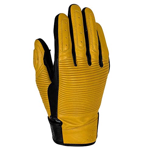 Gants Rusty Stitches Jimmy Yellow-Black haute visibilité et souplesse