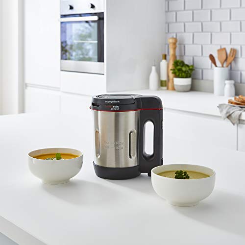 Miniatura 12 de Morphy Richards 501027 Compact - Máquina Para Saltear Y Sopa, Acero Inoxidable, 900 W, 1 Litro, Aluminio Cepillado Y Negro