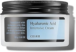 COSRX Hyaluronic Acid Moisturizing Cream, Long-lasting Hydration, Rich Moisturizer for Sensitive Skin 3.53 oz / 100g, Korean Skin Care, Animal Testing Free, Parabens Free