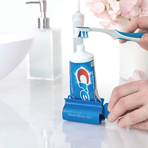 Image of Toothpaste Squeezer Tube Roller Stainless Steel Tube Squeezer Rollers, Saves Toothpaste, Creams, Puts an end to Waste (Blue)