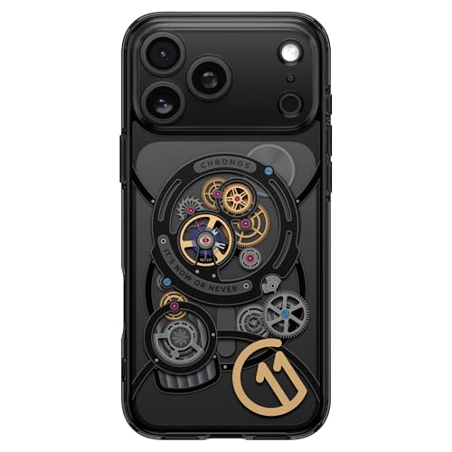 Image of Spigen Ultra Hybrid MagFit Back Cover Case for iPhone 17 Pro [MagSafe Compatible] [3D Spatial Effect with Hexa-Layer Print] - c11 Chronos