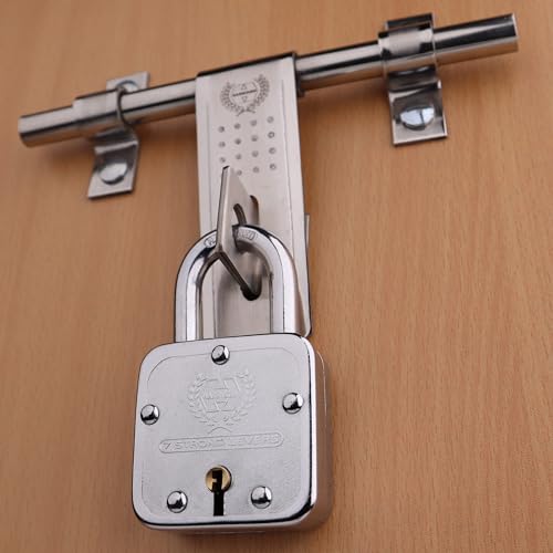 Image of Harrison Padlocks Buy 1 Get 2 Free / 1 Square Padlock 55mm T-27-0031 with 2 Round Padlock 50mm J-SUPREME-0656 / Padlocks, Locks for Home, Locks for Main Door