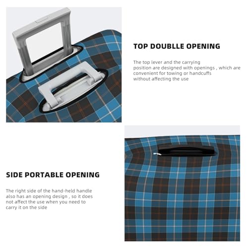 Travel Luggage Cover, Dunlop Ancient Tartan Suitcase Protector Fits 18-32 Inch Baggage Cover X-Large4
