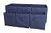 SodyneeÂ Foldable Cloth Storage Cube Basket Bins Organizer Containers Drawers, 6 Pack, Navy Blue