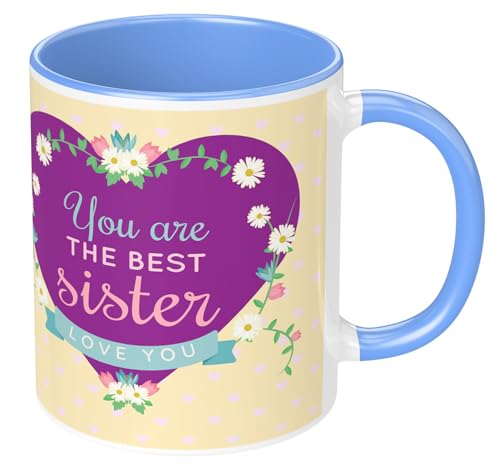 Image of NH10 Designs Raksha Bandhan Gifts Printed Mug with Keychain Best Rakhi Combo Gift for Brother & Sister Rakshabandhan Return Gifts for Sister White 350ml Tea /Coffee Mug(Pack of 5)(RMKRCG108)