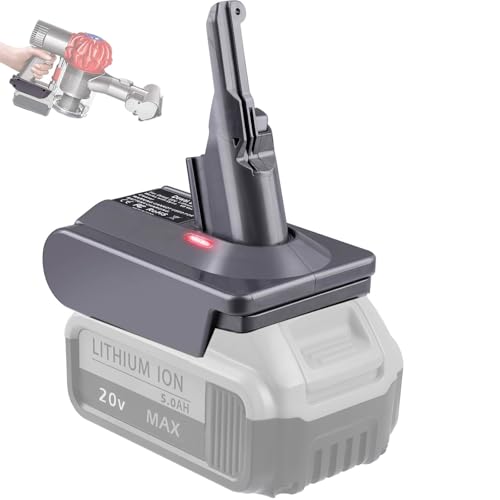 BTRUI for Dyson V8 Battery Adapter for Dewalt 20V Battery Convert to for Dyson V8 Series Animal Fluffy Motorhead Handheld Vacuum Battery Converter (only DW20V8 Adapter) by BTRUI - Used condition - US$19.24