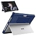 MoKo Case Fit Microsoft Surface Pro 7 / Pro 6 / Pro 5 / Pro 2017 / Pro 4 / Pro LTE, All-in-One Protective Rugged Cover Case with Pen Holder, Hand Strap, Compatible with Type Cover Keyboard - Blue