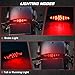 NTHREEAUTO Universal Motorcycle Tail Light LED Brake Running Lights with License Plate Bracket, ATV Dirt Bike Taillight Compatible with Honda Yamaha Suzuki Quad Chopper Turing Cruiser Off-Road