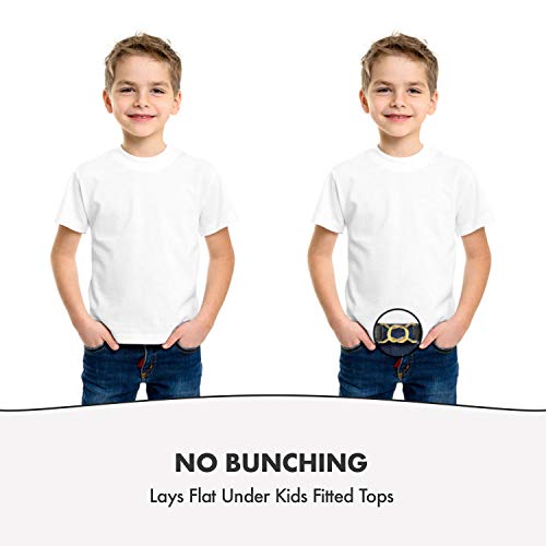 Hold’em Kids Belts For Boys Brass Twisted Buckle Belt -Lavender #TOP7