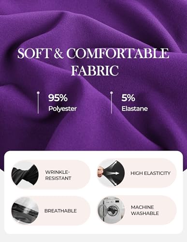 Image of GRACE KARIN Work Dresses for Women 2026,Midi Business Dress,3 /4 Sleeve Classy Fit and Flare Dress with Pocket
