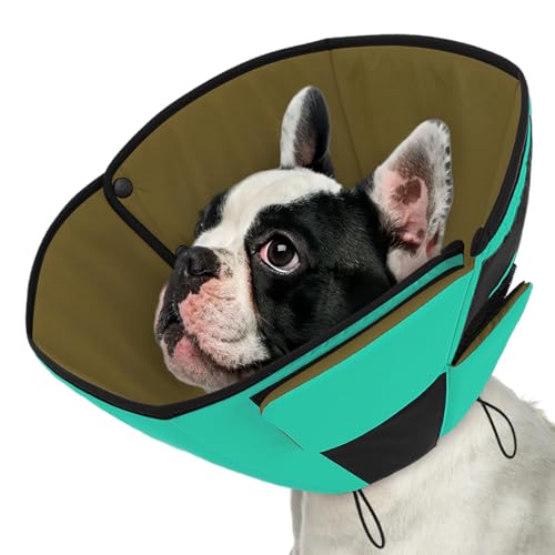Queenmore Dog Cone Collar, Dog Cones for Medium Dogs to Stop Licking