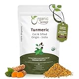 Organic Way Turmeric Root Cut & Sifted (Curcuma Longa) - Herbal Tea | Kosher & USDA Certified | Vegan, Non-GMO & Gluten Free | Tested for Heavy Metal and Purity | 100% Raw from India (1/2LBS / 8Oz.)