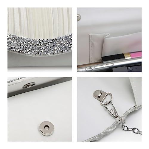 Image of Dasein Women's Rhinestone Evening Clutch Purse, Formal Bag