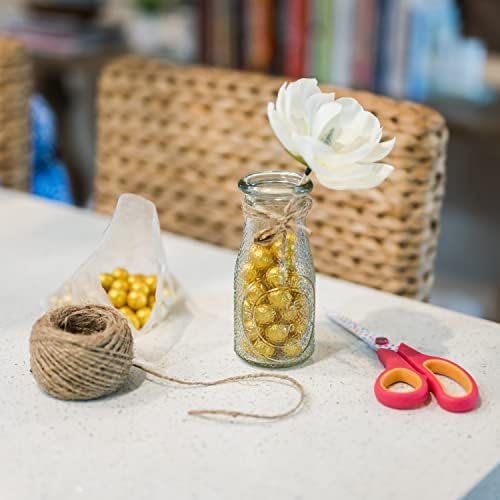 Galashield Gold Marbles for Vases | Glass Marbles Bulk Vase Fillers | Glass Beads for Vases, Round Marble 5lb, (Approx. 400 pcs)