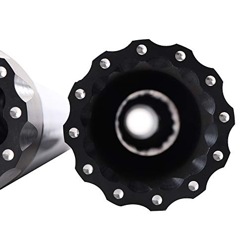 SHARKROAD Chrome 4.5\" Large Outlet Slip Ons Muffler Exhaust For Harley Davidson Touring 2017-2020, Deep Bass Throaty Sound Harley Muffler. Fit Street Glide, Road Glide, Road King, Electra Glide, 26CB - Thumbnail 5