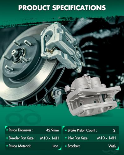 Image of SCITOO - Front Right Disc Brake Caliper Assembly w /Bracket For Saab,For Subaru Models - For 9-2X,For Crosstrek,For Forester,For Impreza,For Legacy,For Outback,For WRX,For XV Crosstrek 19B2682B