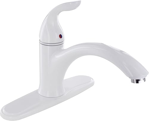 Miniatura 4 de PHOENIX VITAL LIFE Phoenix Faucets PF231221 - Grifo de cocina híbrido de un solo mango, color blanco