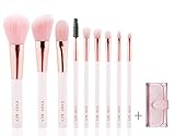 9 Pieces Makeup Brushes with Cosmetic Bag,ENZO KEN Professional Makeup Brush Set for Face Eyeliner Blush Contour Foundation