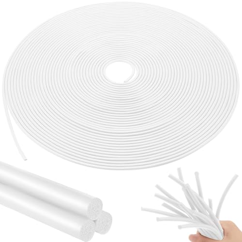 Image of Frienda Backer Rod Foam Rubber Caulk Saver Concrete Expansion Joint Filler Weather Strip Seal for Gaps and Joints (1 /4 Inch X 200 ft,White)