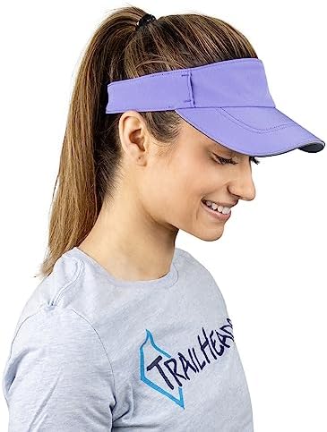 TrailHeads Womens Sun Visor Hat for Running, Golf and Tennis - Recycled