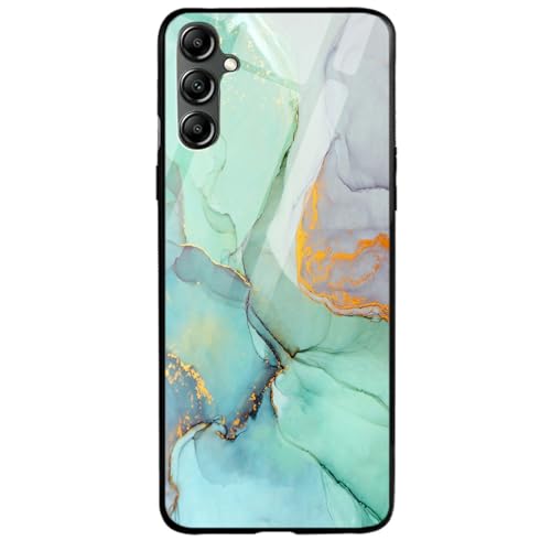 Image of COLORflow Back Cover Compatible with Samsung Galaxy A14 5G / 4G | Green Marble | Shockproof TPU Bumper Cover with Camera Protection Back Cover Compatible with Samsung Galaxy A14 5G / 4G