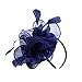 Produktbild clacce Fascinators Hut Stirnbänder Blume Mesh Bänder Federn auf einem Stirnband und Einem Geteilten Clip Cocktail Tea Party Headwear für Mädchen und Damen