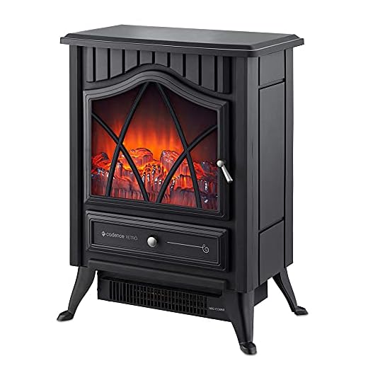 Aquecedor Lareira Cadence Retrô, 1800W, 25m², Preta, 220V, AQC810