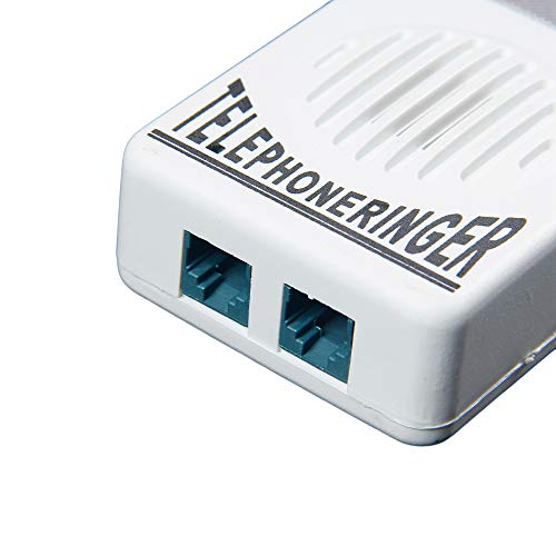 GAOHOU 2 x Telefonklingelverstärker, Telefonklingel, lauter Festnetztelefon, Klingel-Lautsprecher mit Lichtblinker für ältere Heimwerkzeuge