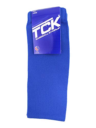 Tck Sports Solid Colors 7" Baseball/Softball Stirrup Socks (Royal, Large) #TOP2