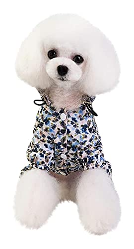 Chiot mouillé solution avec cette jaquette imperméable réglable motif fleurs