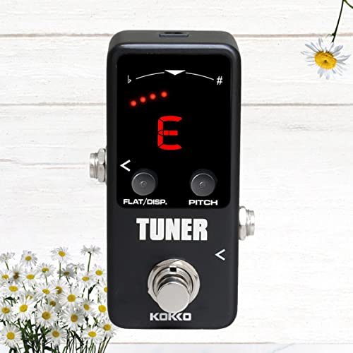 Milisten 2Pcs Bypass Led Effects Chromatic Mini Mode Music Dual Musical Instrument Black Accessories With Guitar True Tuner Pedal Display For #TOP5