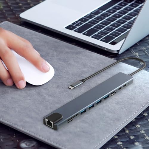 berjalan 10 in 1 USB Expansion Dock USB C Hub Type C Splitter USB C to -Compatible Adapter PD100W - Image 8