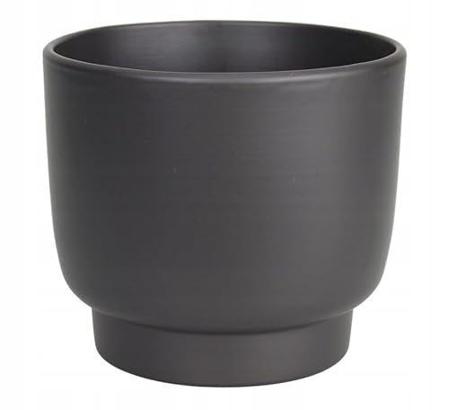 Cermax Cassa in ceramica per vaso da fiori color antracite 17 cm
