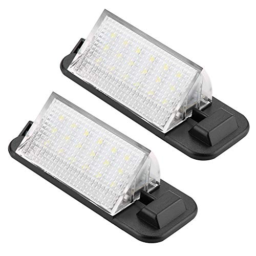 KIMISS LED License Lights, 12V 3W 2pcs LED Beads