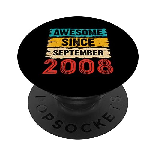 Regalos de 15 años impresionantes desde septiembre de 2008 para 15 cumpleaños PopSockets PopGrip Intercambiable